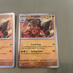 Pokemon Hisuian Arcanine 100/167 Cosmos Holo Promo - Twilight Masquerade X2 - Image 3