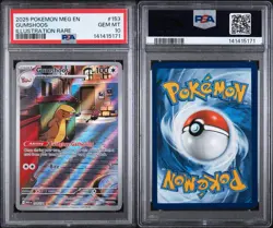 2025 POKEMON MEGA EVOLUTION #153 GUMSHOOS PSA 10 - Image 3