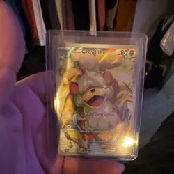 Pokemon TCG Hisuian Growlithe 181/167 Sv06 Twilight Masquerade IR Holo ENG - Image 1