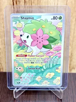 Pokemon Shaymin 185/182 Sv10: Destined Rivals Illustration Rare - NM - Image 1