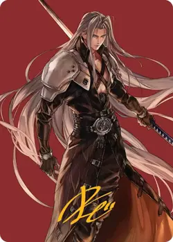 Sephiroth, Fabled SOLDIER Art Card (Gold-Stamped Signature) FINAL FANTASY Art Se - Image 1