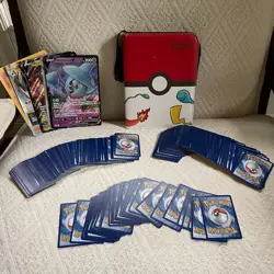 250+ Pokemon Cards Lot + Binder - No Holos or Rares taken - Image 2