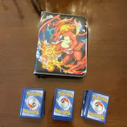 250+ Pokemon Cards Lot + Binder - No Holos or Rares taken 636996769661 - Image 2