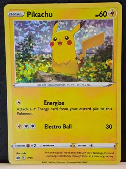 Pokemon TCG - Pikachu 7/15 Holo McDonald's 2022 Promo Pokemon Card NM-LP - Image 2