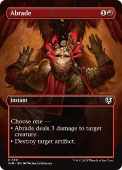 Abrade (Borderless) -Foil Near Mint MTG Innistrad Remastered - Image 1