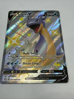 Lapras - SV110/SV112 - V Shiny Full Art Holo Card Shining Fates - Image 2