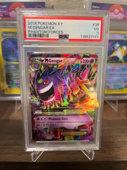 Mega Gengar EX Phantom Forces Holo Ultra Rare Card 35/119 - PSA 3 - Pokemon TCG - Image 2