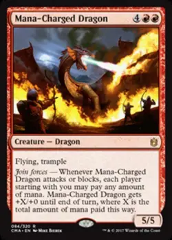1 x Mana-Charged Dragon - Commander Anthology - NM-Mint - MTG - Image 1