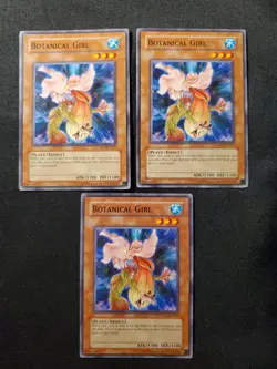 3x BOTANICAL GIRL MONSTER UNLIMITED ED CSOC-EN027 COMMON YUGIOH NM Playset - Image 1