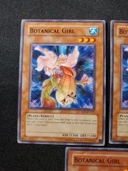 3x BOTANICAL GIRL MONSTER UNLIMITED ED CSOC-EN027 COMMON YUGIOH NM Playset - Image 2
