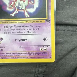 Pokemon TCG Mewtwo Black Star Promo 3 WOTC 1999 WB ‘The First Movie’ Stamp - Image 4