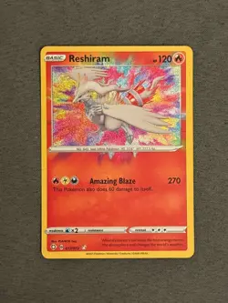 Pokemon TCG Reshiram 017/072 Holo Rare – Shining Fates 2021 NM - Image 1