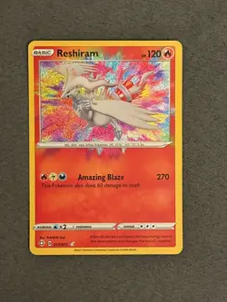 Pokemon TCG Reshiram 017/072 Holo Rare – Shining Fates 2021 NM - Image 2
