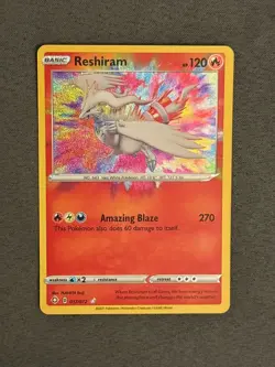 Pokemon TCG Reshiram 017/072 Holo Rare – Shining Fates 2021 NM - Image 3
