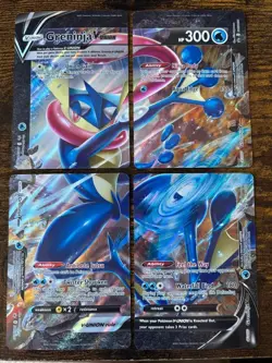 Pokemon Sword & Shield Promo - Greninja V Union Set Of 4 - NM - Image 1