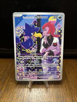 Pokemon TCG Team Rockets Murkrow 200/182 Destined Rivals Holo NM - Image 1