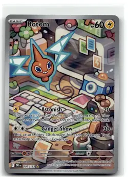 Rotom 197/182 Illustration Rare Destined Rivals Pokemon NM b5 - Image 1