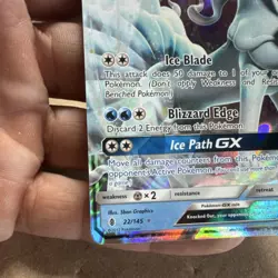Pokemon TCG Guardians Rising Alolan Ninetales GX 22/145 Ultra Rare Full Art Holo - Image 5