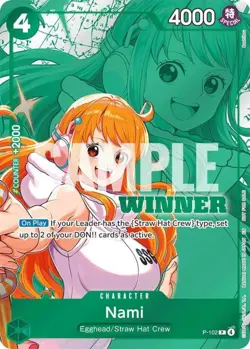 NM-Mint, English One Piece Nami (Winner Pack 2026 Vol. 2) - P-102 - P - Foil One - Image 1