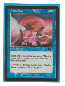 AURA FLUX FOIL Legado de URZA English MTG NM Urza's Legacy - Image 1