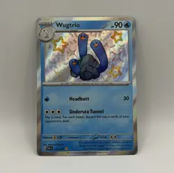 Wugtrio 2024 Pokemon TCG SV Paldean Fates Shiny Rare Holo 122/091 EN - Image 1
