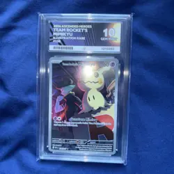 Pokemon TCG Team Rocket's Mimikyu Illustration Rare 238/217 Ace 10 - Image 1