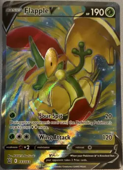 Pokemon Flapple V 143/163 SWSH05 Battle Styles Ultra Rare Full Art Holo - Image 1