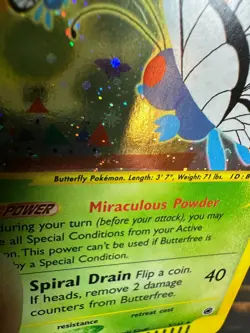 SWIRL Butterfree 5/165 Expedition E Series 2002 Pokemon Holo PSA 5 LP - Image 3