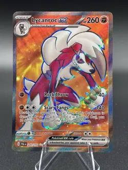 Lycanroc ex 241/193 Ultra Rare Full Art Holo Sv02 Paldea Evolved Pokemon TCG - Image 1