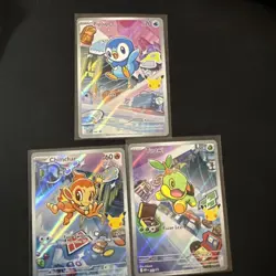 Pokemon TCG First Partner Illustration Collection Series 1 Gen 4 Sinnoh Starters - Image 1