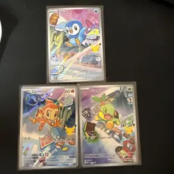 Pokemon TCG First Partner Illustration Collection Series 1 Gen 4 Sinnoh Starters - Image 2