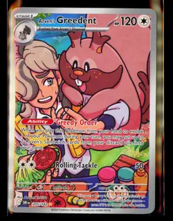 Arven's Greedent #205/182 SV10: Destined Rivals Pokemon 205/182 - Image 1