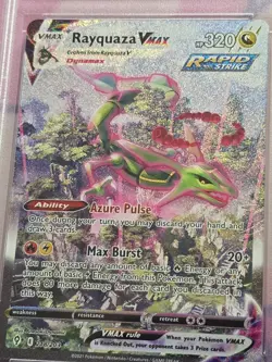 2021 Pokemon SWSH #218 FA/Rayquaza VMAX Evolving Skies-Secret PSA9 - Image 2