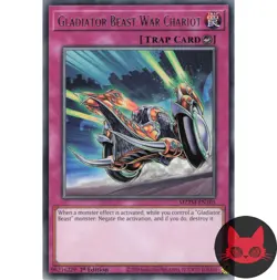 Yugioh Gladiator Beast War Chariot MZTM-EN105 Rare 1st Edition NM - Image 1