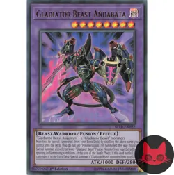 Yugioh Gladiator Beast Andabata BLLR-EN022 Ultra Rare 1st Edition LP - Image 1