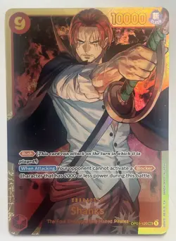 One Piece OP01 Romance Dawn Shanks OP01-120 SEC Base Art Original Print Pen NM - Image 1