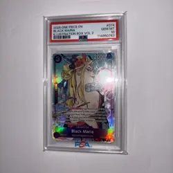 2025 ONE PIECE PROMOS ILLUSTRATION BOX VOL.2 #074 BLACK MARIA PSA 10 - Image 3