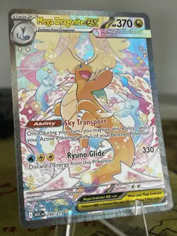 Mega Dragonite EX 290/217 SIR Ascended Heroes Pokemon Card Near Mint CHASE CARD - Image 1