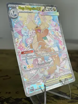 Mega Dragonite EX 290/217 SIR Ascended Heroes Pokemon Card Near Mint CHASE CARD - Image 3