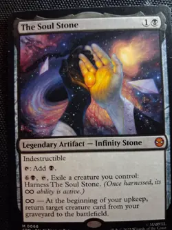 Marvel's Spider-Man The Soul Stone 0066 Mythic Regular Legendary Artifact MTG - Image 1