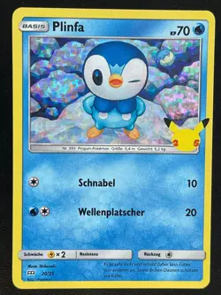 Plinfa 20/25 Holo McDonald's-Serie 2021 Deutsch NM Pokemon - Image 1