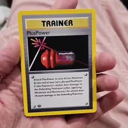 The Pokemon Company PlusPower 1st Edition Base Set Shadowless 084/102 Uncommon - Image 1