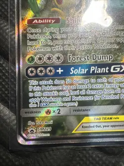 Venusaur & Snivy GX SM229 Tag Team SM Promos (SMP) MP - Pokemon Card Holo Rare - Image 4