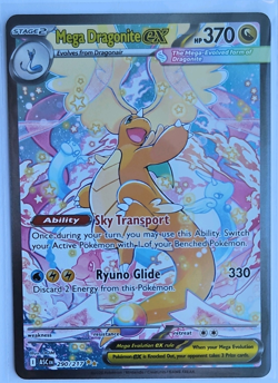 Pokemon Mega Dragonite EX 290/217 Sky Transport Ryuno Glide 370 HP Holo - Image 1