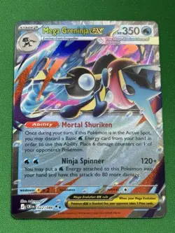 Mega Greninja ex 22/86 Double Rare Pokemon Chaos Rising NM - Image 1