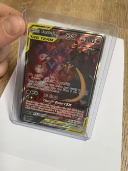 pokemon Naganadel & Guzzlord GX SIR Ultra Rare SM - Cosmic Eclipse 224/236 NM - Image 3