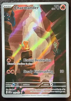 Charmander 168/165 Sv: Scarlet & Violet Pokemon 151 (IR) Illustration Rare - Image 1