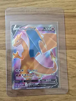 Charizard v SWSH050 Champion's Path ETB Black Star Promo Pokemon Card - Image 3