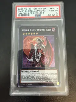 2016 1ST ED #EN022 NUMBER 24: DRAGULAS THE VAMPIRIC DRAGON PSA 10 - Image 1