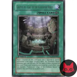 Yugioh Colosseum - Cage of the Gladiator Beasts GLAS-EN054 Rare 1st Edition LP - Image 1